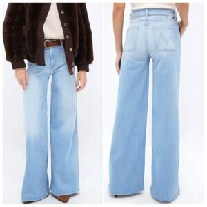 Mother Patch Pocket Undercover Sneak High Waisted Wide Leg Jeans 26 Sailor
